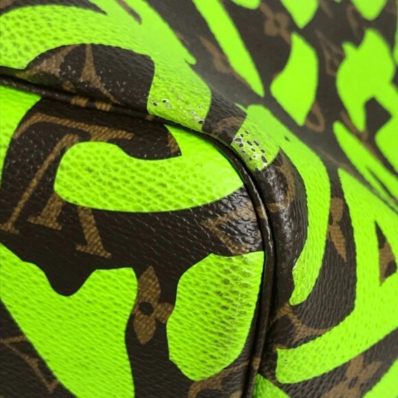 LOUIS VUITTON M93703 Monogram Graffiti Neverfull GM Shoulder Bag Tote Bag - Picture 9 of 16